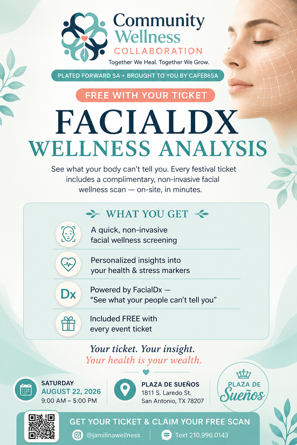 FacialDx Wellness Analysis — Free with your ticket